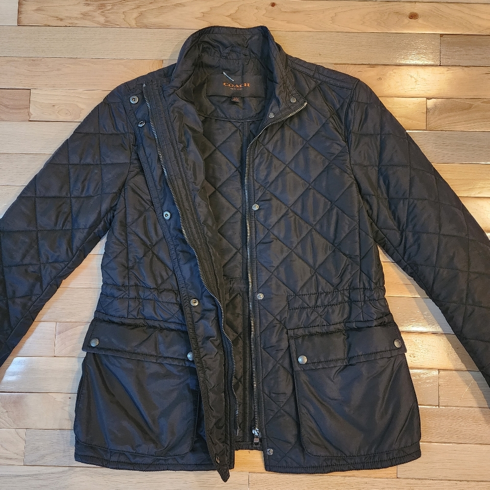 Coach quilted jacket